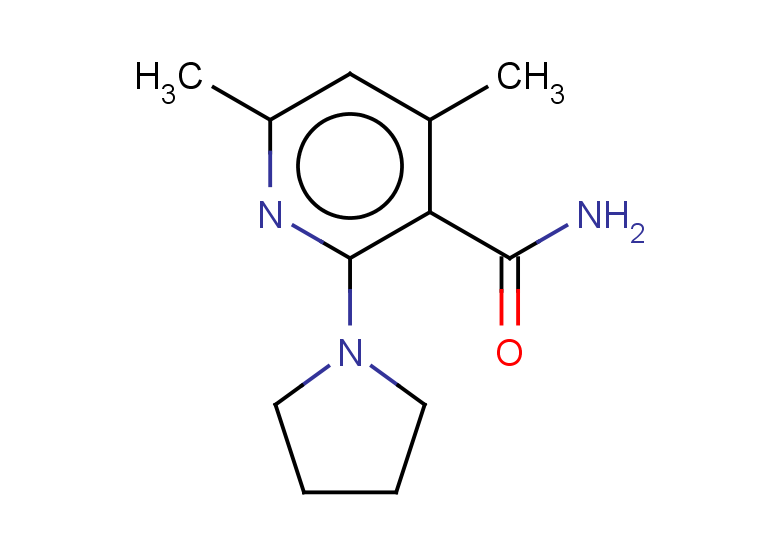 4,6-dimethyl-2-(pyrrolidin-1-yl)pyridine-3-carboxamide