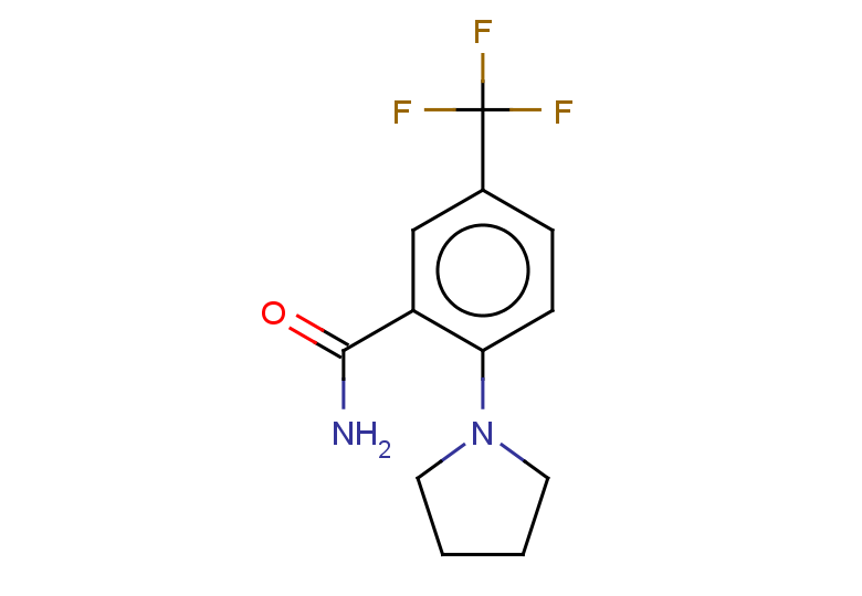 2-(pyrrolidin-1-yl)-5-(trifluoromethyl)benzamide