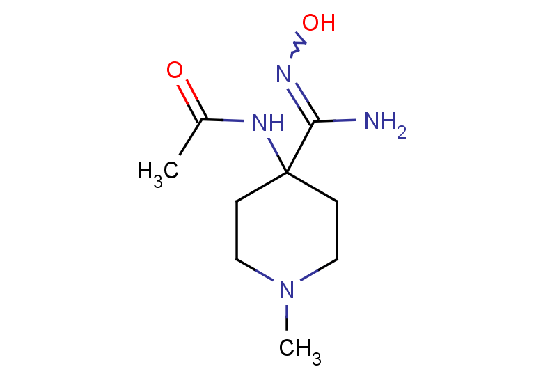 N-[4-(N'-hydroxycarbamimidoyl)-1-methylpiperidin-4-yl]acetamide