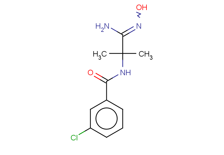 3-chloro-N-[1-(N'-hydroxycarbamimidoyl)-1-methylethyl]benzamide