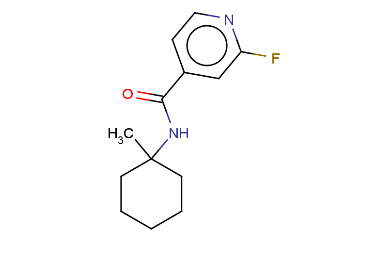 2-fluoro-N-(1-methylcyclohexyl)pyridine-4-carboxamide