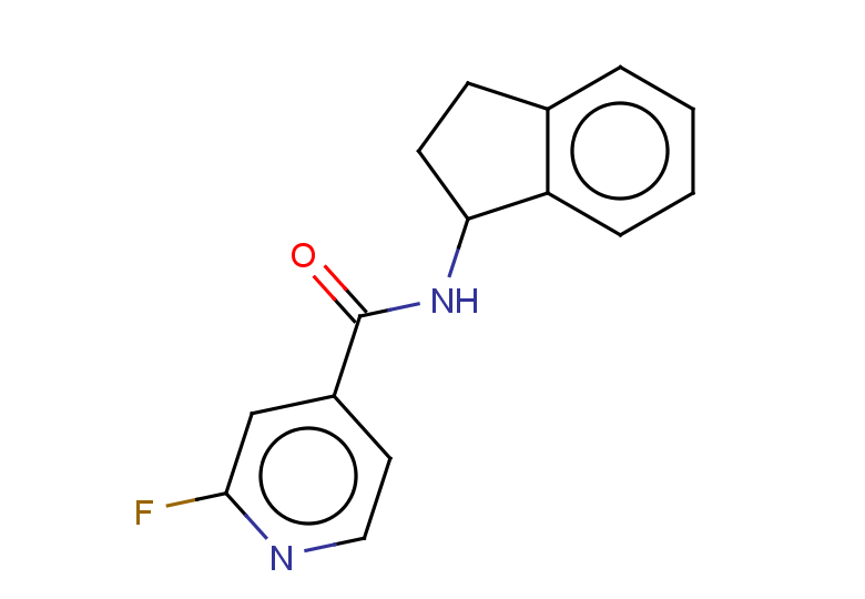 N-(2,3-dihydro-1H-inden-1-yl)-2-fluoropyridine-4-carboxamide