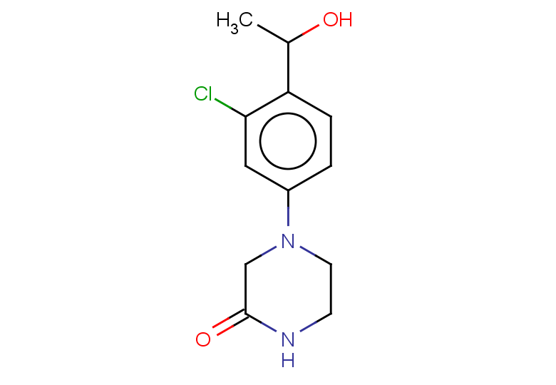 4-[3-chloro-4-(1-hydroxyethyl)phenyl]piperazin-2-one