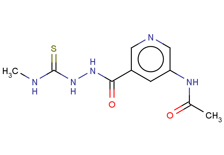 5-acetamido-N-[(methylcarbamothioyl)amino]pyridine-3-carboxamide