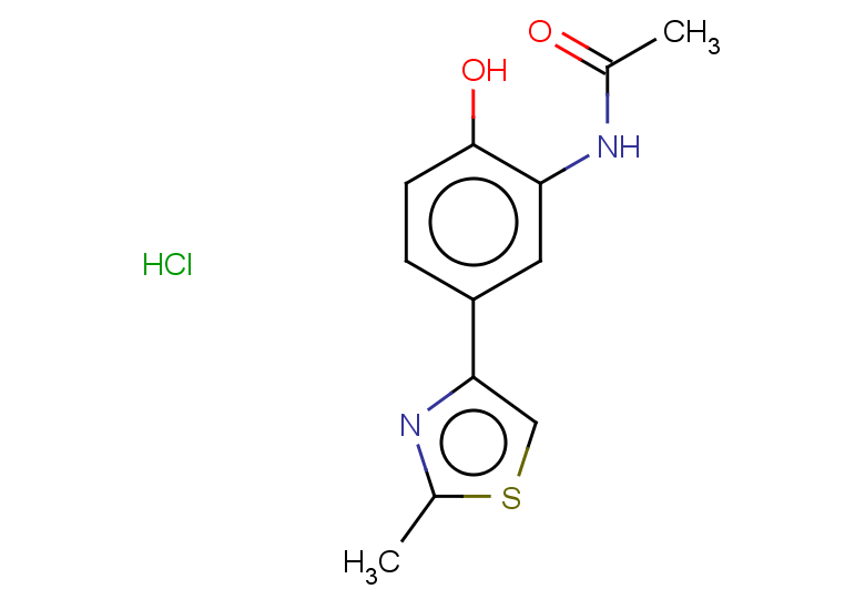 N-[2-hydroxy-5-(2-methyl-1,3-thiazol-4-yl)phenyl]acetamide hydrochloride