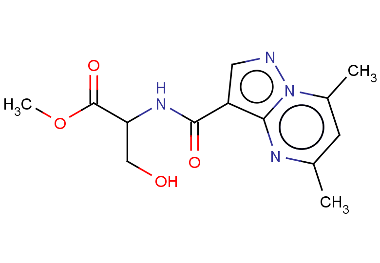 methyl 2-({5,7-dimethylpyrazolo[1,5-a]pyrimidin-3-yl}formamido)-3-hydroxypropanoate
