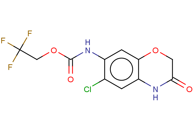 2,2,2-trifluoroethyl N-(6-chloro-3-oxo-3,4-dihydro-2H-1,4-benzoxazin-7-yl)carbamate