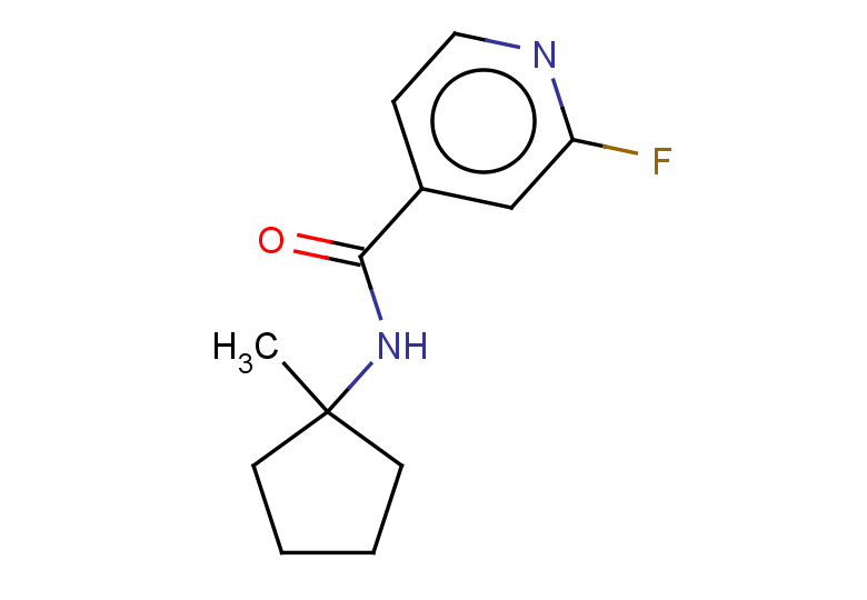 2-fluoro-N-(1-methylcyclopentyl)pyridine-4-carboxamide