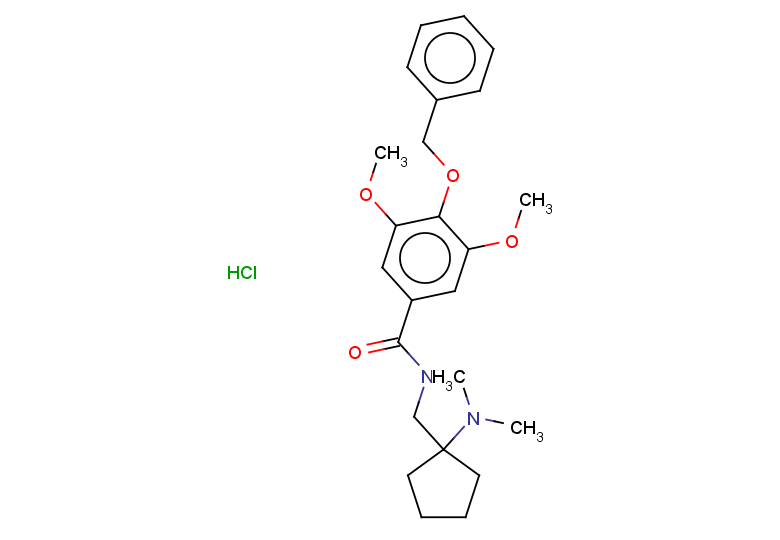 4-(benzyloxy)-N-{[1-(dimethylamino)cyclopentyl]methyl}-3,5-dimethoxybenzamide hydrochloride