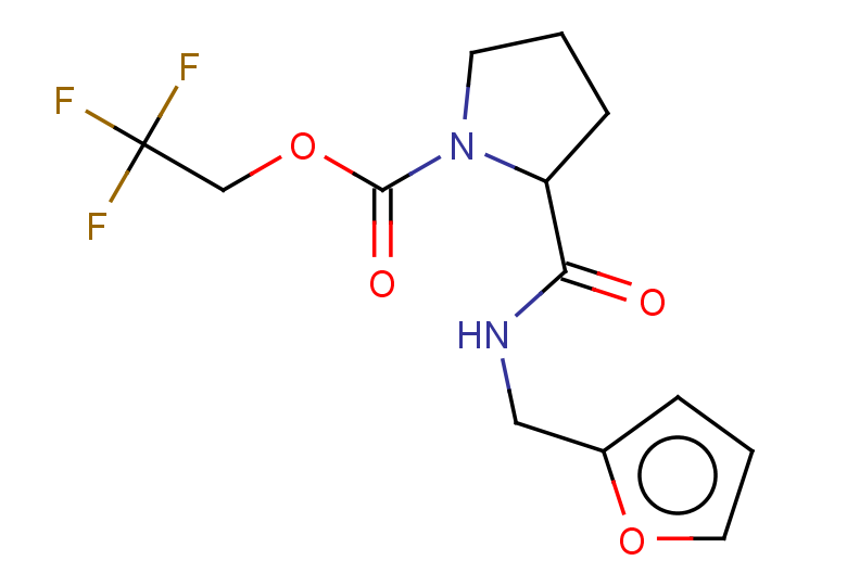 2,2,2-trifluoroethyl 2-[(furan-2-ylmethyl)carbamoyl]pyrrolidine-1-carboxylate