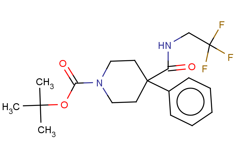 tert-butyl 4-phenyl-4-[(2,2,2-trifluoroethyl)carbamoyl]piperidine-1-carboxylate