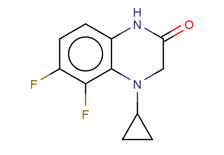 4-cyclopropyl-5,6-difluoro-1,2,3,4-tetrahydroquinoxalin-2-one