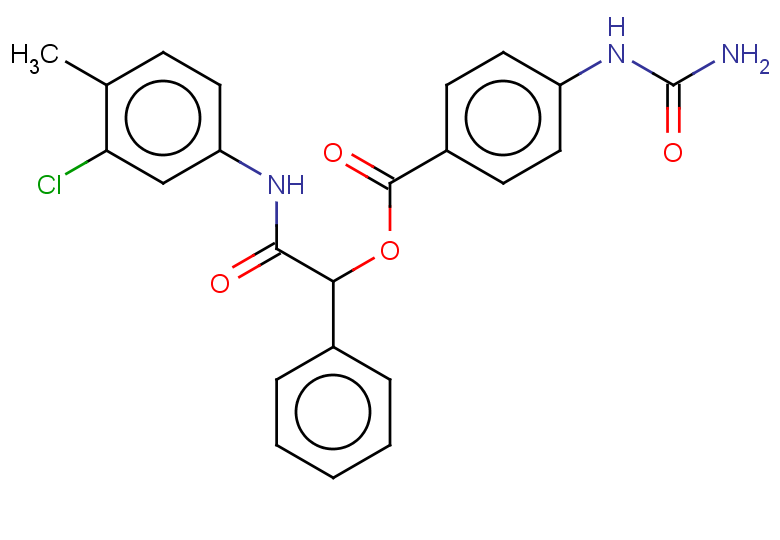 [(3-chloro-4-methylphenyl)carbamoyl](phenyl)methyl 4-(carbamoylamino)benzoate