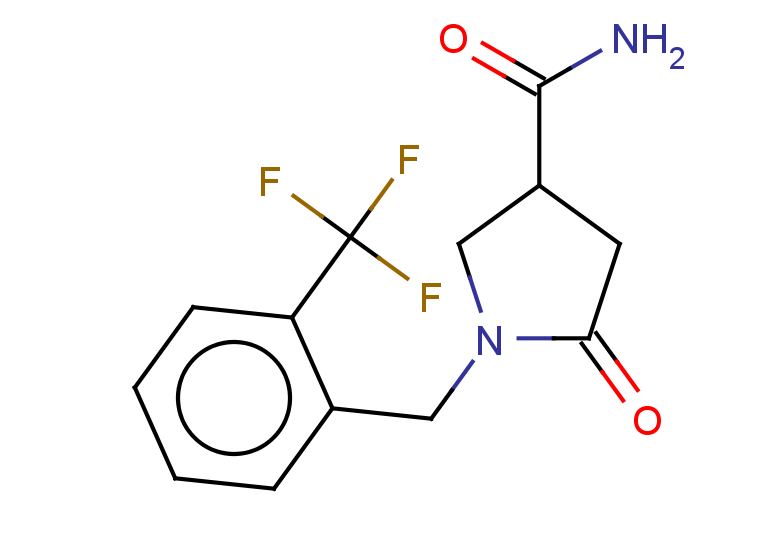 5-oxo-1-{[2-(trifluoromethyl)phenyl]methyl}pyrrolidine-3-carboxamide