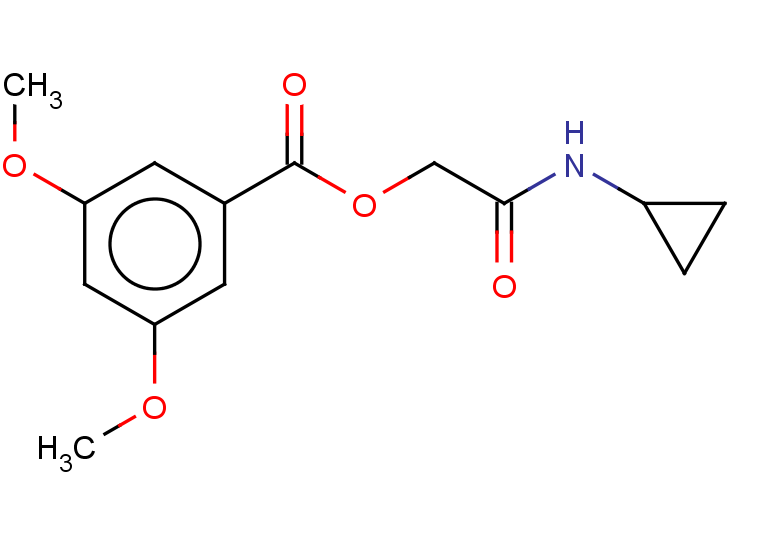(cyclopropylcarbamoyl)methyl 3,5-dimethoxybenzoate