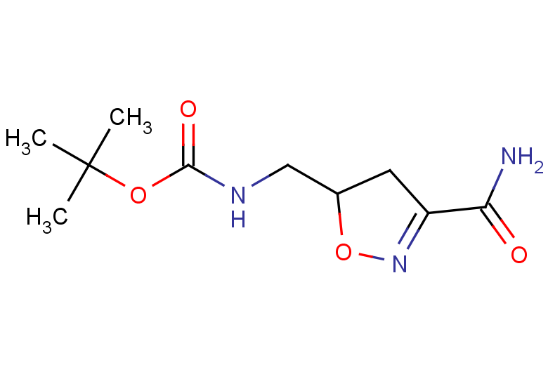 tert-butyl N-[(3-carbamoyl-4,5-dihydro-1,2-oxazol-5-yl)methyl]carbamate