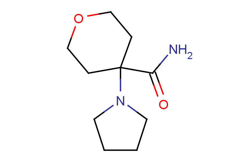4-(pyrrolidin-1-yl)oxane-4-carboxamide