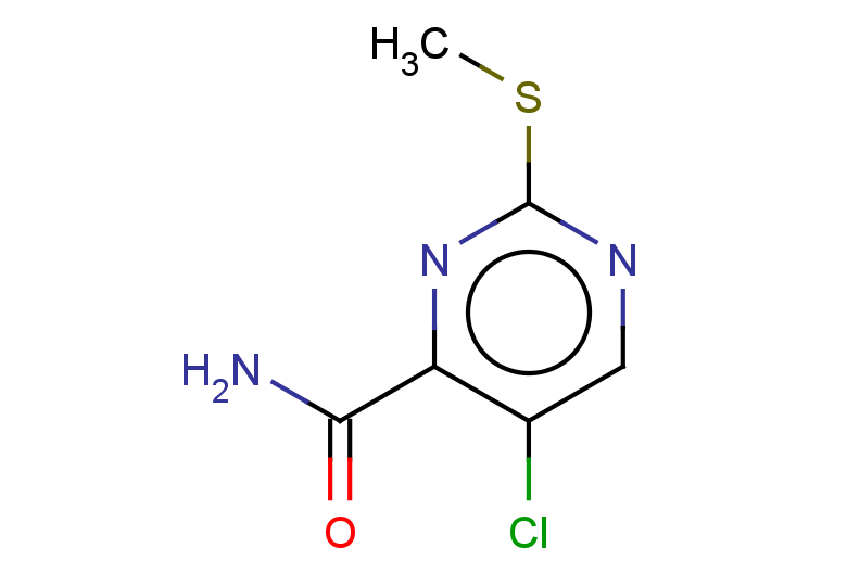 5-chloro-2-(methylsulfanyl)pyrimidine-4-carboxamide