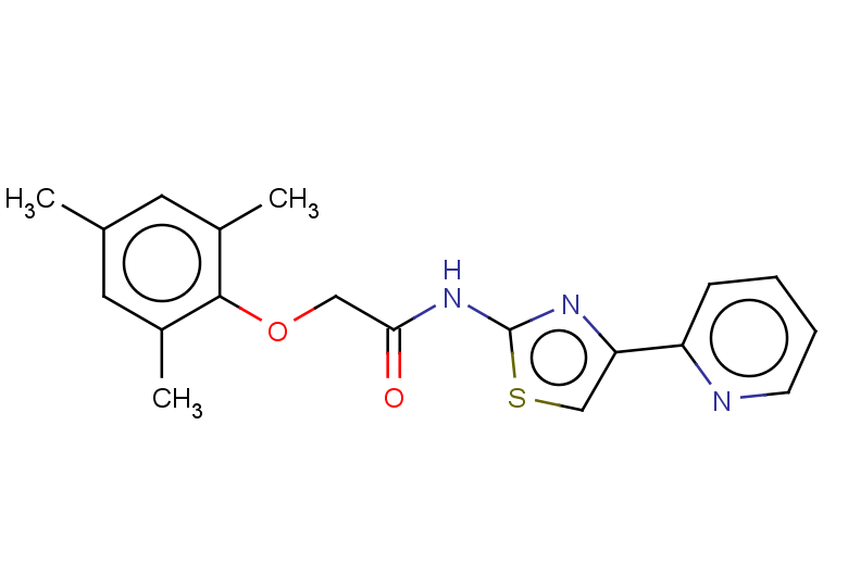 N-[4-(pyridin-2-yl)-1,3-thiazol-2-yl]-2-(2,4,6-trimethylphenoxy)acetamide