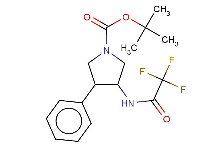 tert-butyl 3-phenyl-4-(trifluoroacetamido)pyrrolidine-1-carboxylate