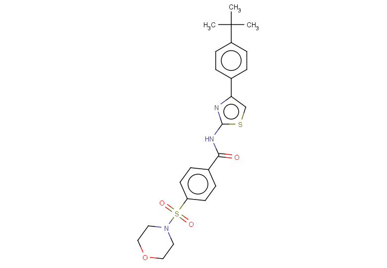 N-[4-(4-tert-butylphenyl)-1,3-thiazol-2-yl]-4-(morpholine-4-sulfonyl)benzamide