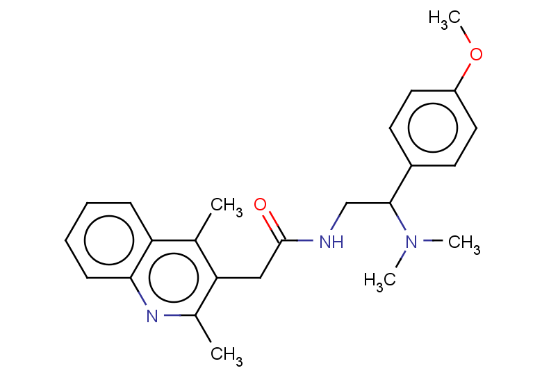 N-[2-(dimethylamino)-2-(4-methoxyphenyl)ethyl]-2-(2,4-dimethylquinolin-3-yl)acetamide