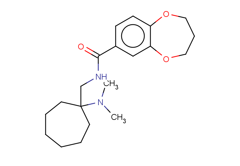 N-{[1-(dimethylamino)cycloheptyl]methyl}-3,4-dihydro-2H-1,5-benzodioxepine-7-carboxamide