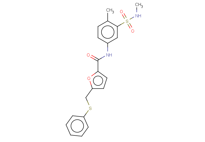 N-[4-methyl-3-(methylsulfamoyl)phenyl]-5-[(phenylsulfanyl)methyl]furan-2-carboxamide