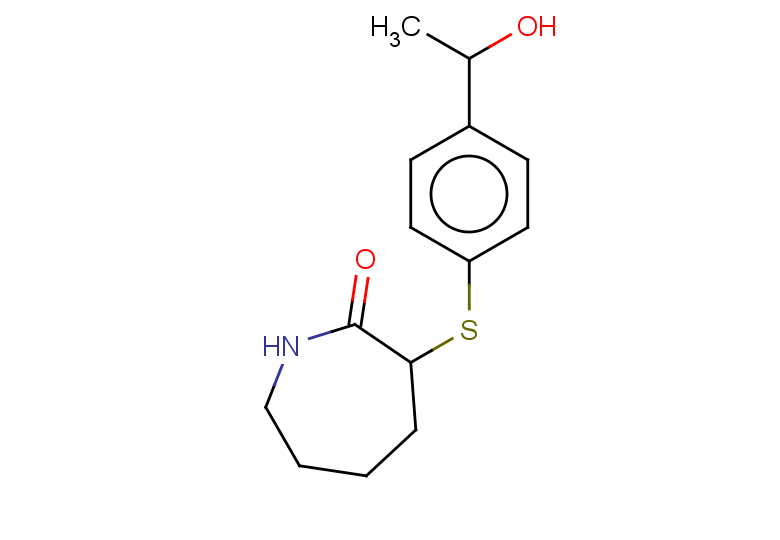 3-{[4-(1-hydroxyethyl)phenyl]sulfanyl}azepan-2-one