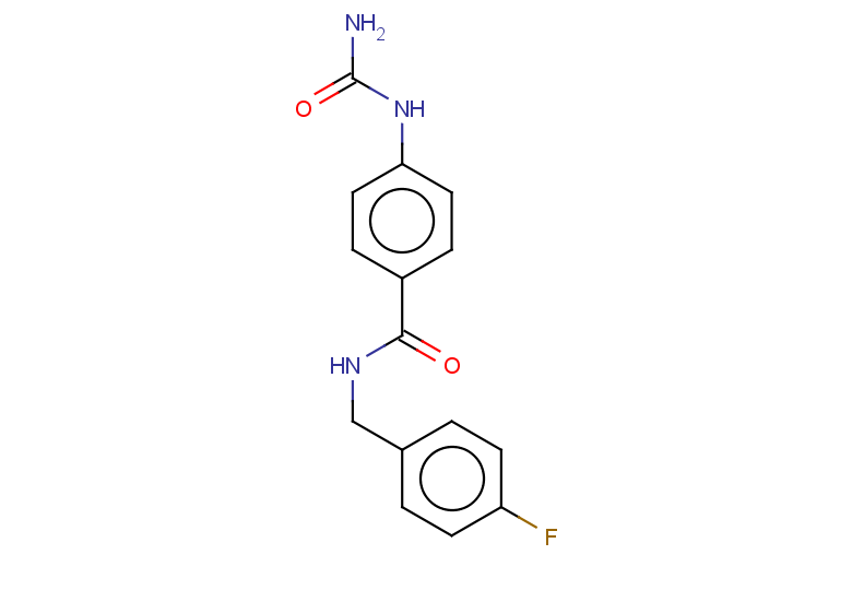 4-(carbamoylamino)-N-[(4-fluorophenyl)methyl]benzamide