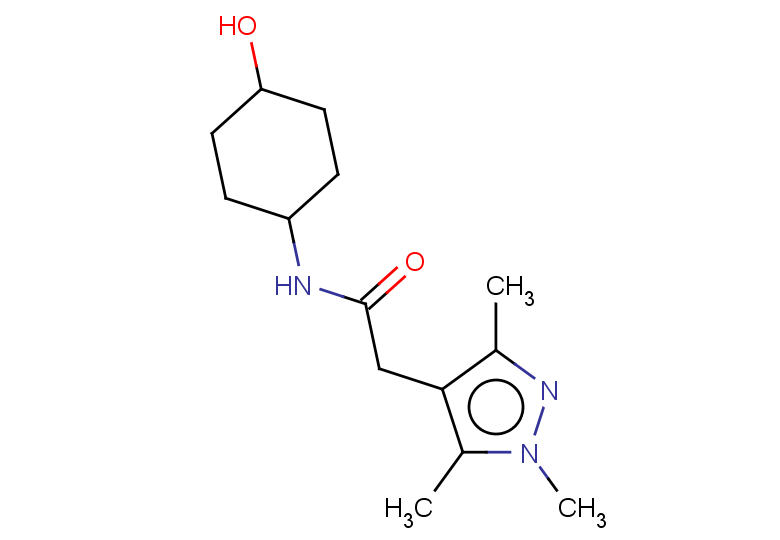 N-(4-hydroxycyclohexyl)-2-(trimethyl-1H-pyrazol-4-yl)acetamide
