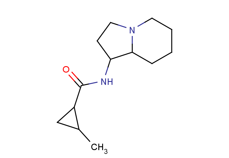 2-methyl-N-(octahydroindolizin-1-yl)cyclopropane-1-carboxamide
