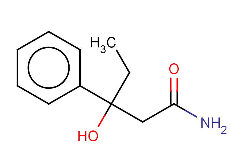 3-hydroxy-3-phenylpentanamide