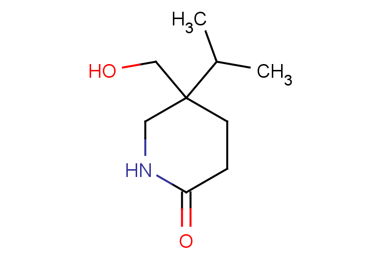 5-(hydroxymethyl)-5-(propan-2-yl)piperidin-2-one