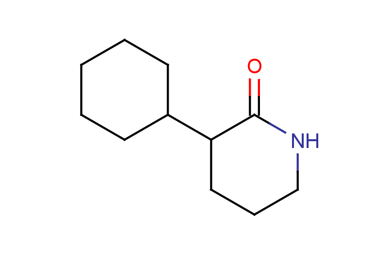 3-cyclohexylpiperidin-2-one