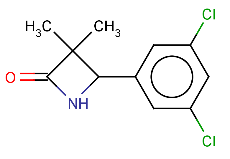 4-(3,5-dichlorophenyl)-3,3-dimethylazetidin-2-one