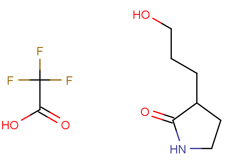 3-(3-hydroxypropyl)pyrrolidin-2-one, trifluoroacetic acid