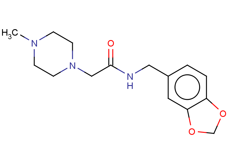 N-[(1,3-dioxaindan-5-yl)methyl]-2-(4-methylpiperazin-1-yl)acetamide