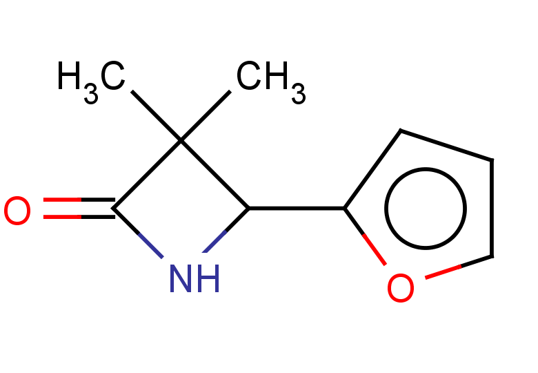 4-(furan-2-yl)-3,3-dimethylazetidin-2-one