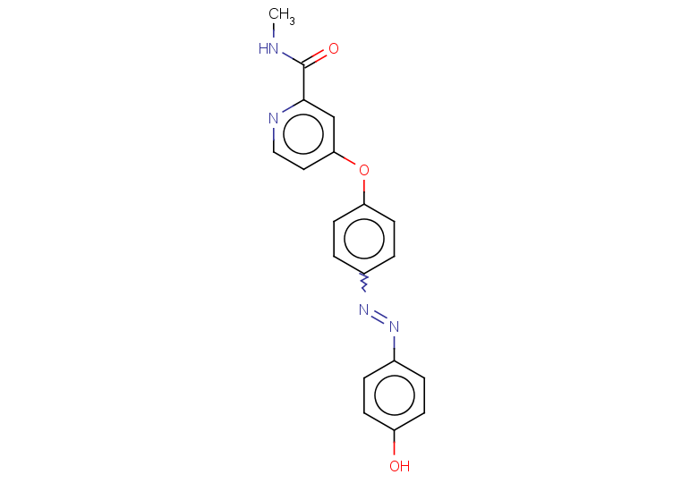 4-{4-[2-(4-hydroxyphenyl)diazen-1-yl]phenoxy}-N-methylpyridine-2-carboxamide