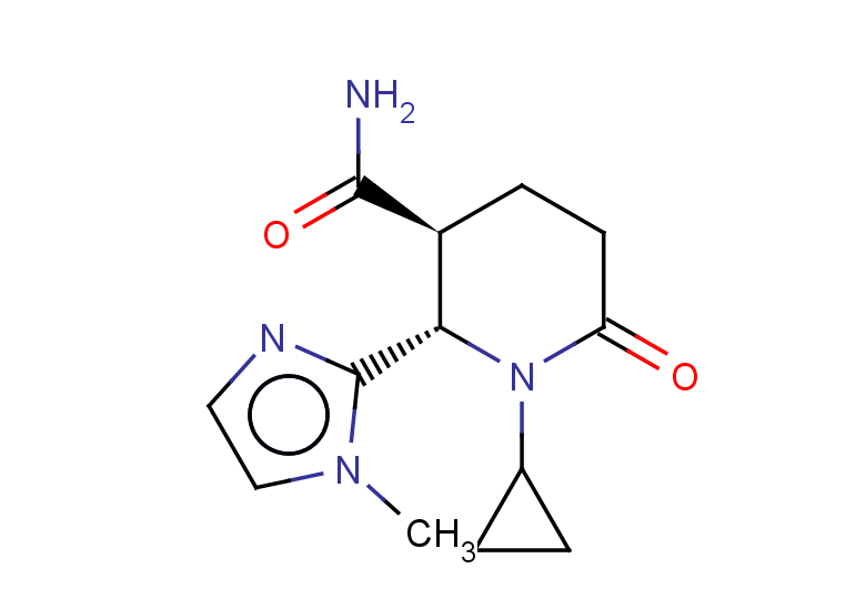 rac-(2R,3R)-1-cyclopropyl-2-(1-methyl-1H-imidazol-2-yl)-6-oxopiperidine-3-carboxamide, trans