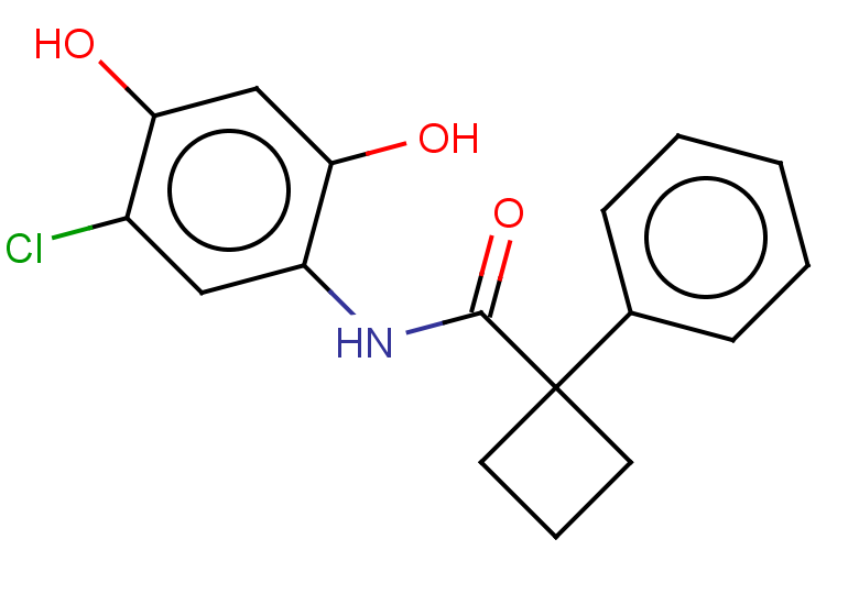 N-(5-chloro-2,4-dihydroxyphenyl)-1-phenylcyclobutane-1-carboxamide