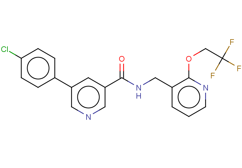 5-(4-chlorophenyl)-N-{[2-(2,2,2-trifluoroethoxy)pyridin-3-yl]methyl}pyridine-3-carboxamide