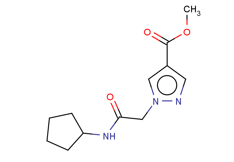 METHYL 1-[2-(CYCLOPENTYLAMINO)-2-OXOETHYL]-1H-PYRAZOLE-4-CARBOXYLATE