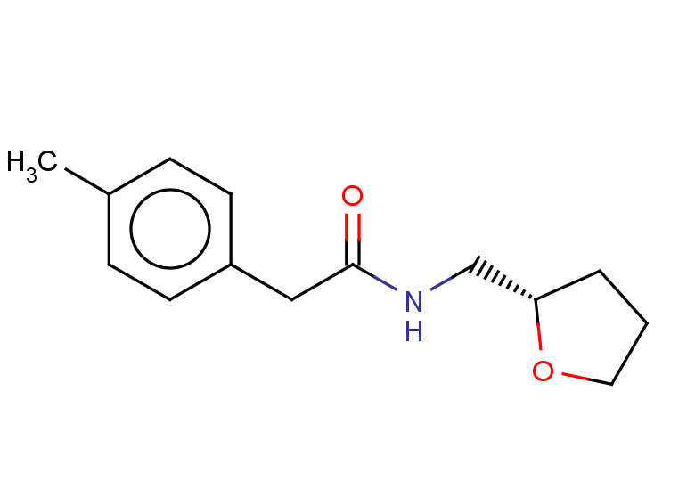 2-(4-methylphenyl)-N-{[(2S)-oxolan-2-yl]methyl}acetamide