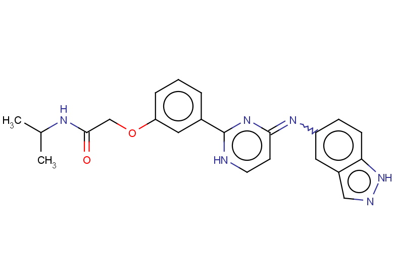 2-(3-{4-[(1H-indazol-5-yl)imino]-1,4-dihydropyrimidin-2-yl}phenoxy)-N-(propan-2-yl)acetamide