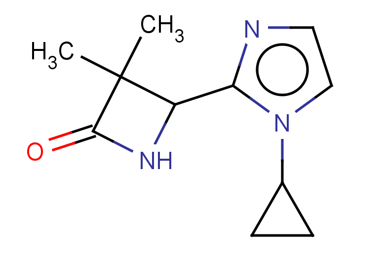 4-(1-cyclopropyl-1H-imidazol-2-yl)-3,3-dimethylazetidin-2-one