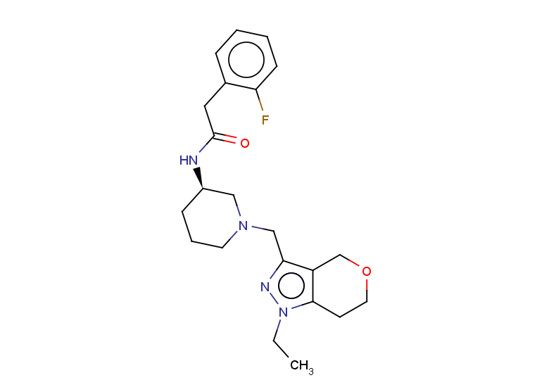 N-[(3R)-1-({1-ethyl-1H,4H,6H,7H-pyrano[4,3-c]pyrazol-3-yl}methyl)piperidin-3-yl]-2-(2-fluorophenyl)acetamide