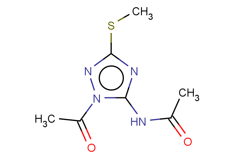 N-[1-acetyl-3-(methylsulfanyl)-1H-1,2,4-triazol-5-yl]acetamide