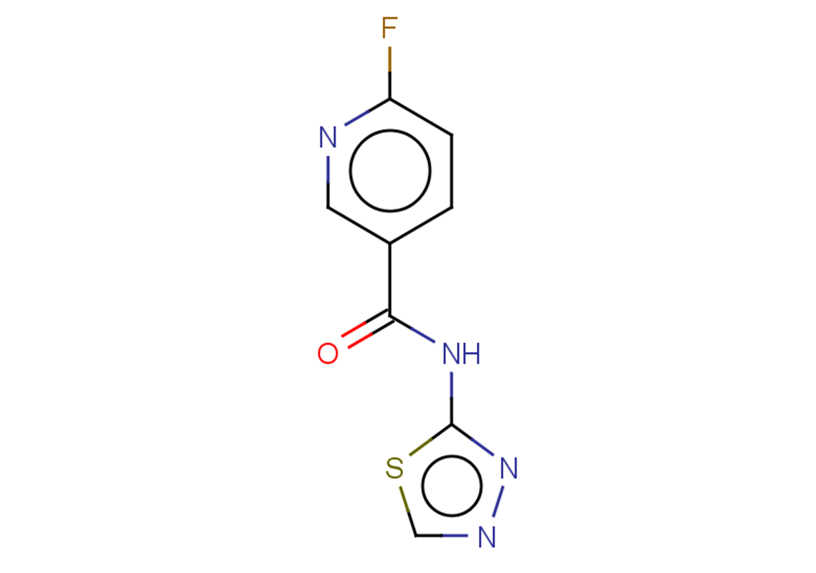 6-fluoro-N-(1,3,4-thiadiazol-2-yl)pyridine-3-carboxamide
